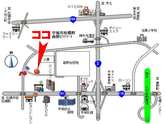 アパート南田パインコーポの案内地図
